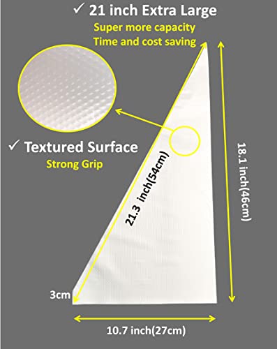Aneway 21 Inch Large Piping Bags Disposable Pastry Bags 100 Pack Thick Plastic Anti-Burst Icing Piping Bags For Frosting Decorating Cake Cupcake Cookie (21 Inch-100 Pack) #TOP1