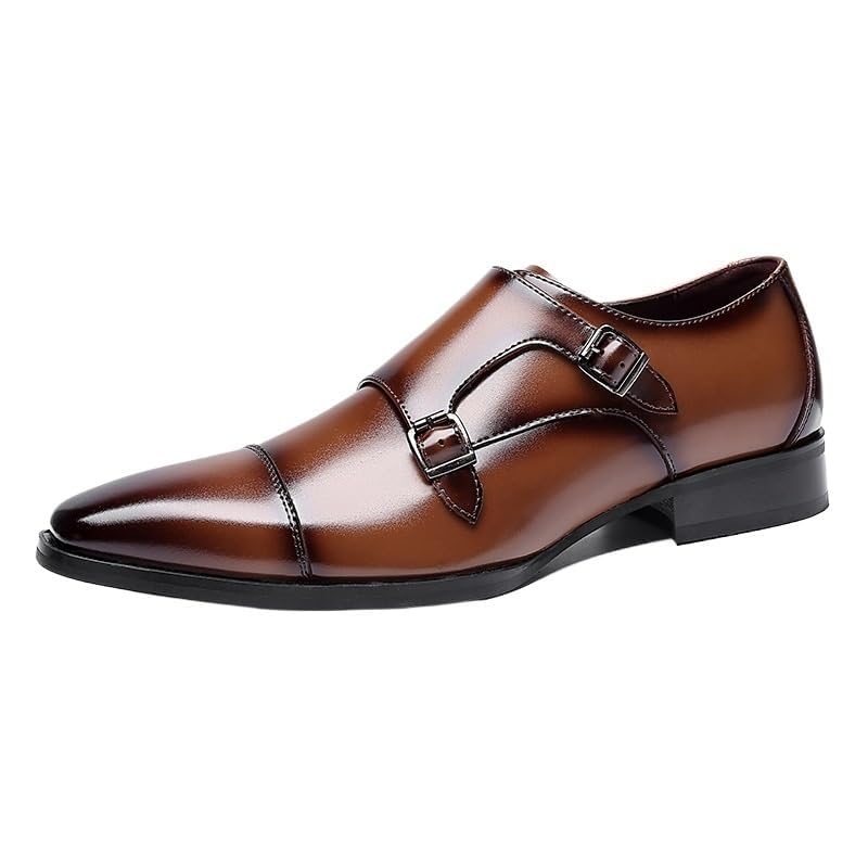 Men's Low Top Lace-Up Dress Shoes, Softsole Leather Oxfords for Business and Weddings
