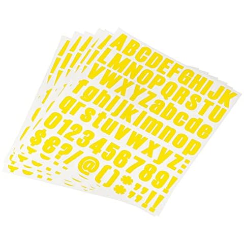 sourcing map Vinyl Letter Number Stickers Kit Cover