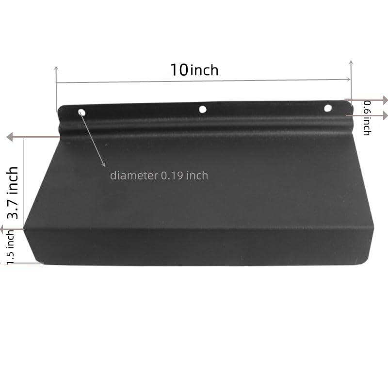 4x10 Inch Slatwall Shelves, Set of 6, Metal Slatwall Shelves Accessories, Black Flat Display Shelves for Slat Panel, Heavy Duty Slatwall Shelf Shelves for Retail Display, Home