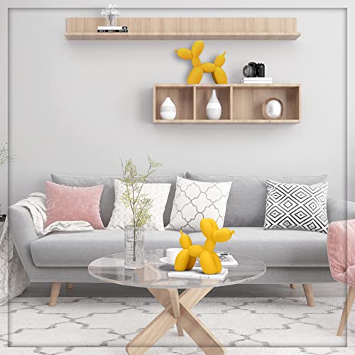 バルーン 犬 像 樹脂素材 アート 彫刻 かわいいバルーン 犬 スクラブ 彫刻 モダン 装飾スタイル デスク 本棚 寝室 部屋 リビングルーム キッチン ホームデコレーション [5]