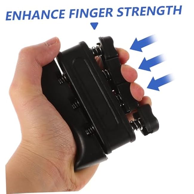 BESPORTBLE Finger Strengthener Grip Trainer for Guitarists Adjustable Resistance Hand Grip Exerciser Non-Slip Handles Forearm and Wrist Strengthening Tool for Adults and Boys and Girls