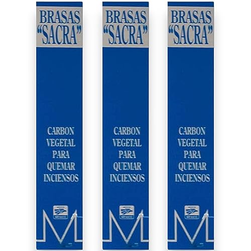 La Mejor Recopilación de Carbón del mes. 29 BADLA Brasa Carbon Vegetal Inodora 35 mm x 25mm | para Sahumerio, Copalero, Incienso, Asador o Multiusos | Quema Lenta, Iluminacion Instantanea | (30, Neutro)