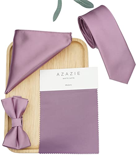 Image of Pre-Tied Adjustable Solid Tuxedo Bow Tie for Boys and Men