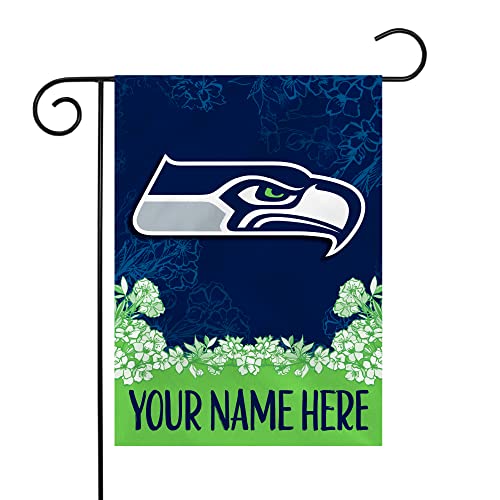 Image of Rico Industries NFL Standard /Primary Personalized 13 inch x 18 inch Double Sided Garden Flag