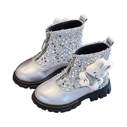 IWIHMIV Girl Snow Boots Girls Winter Boots Winter Boots Girls Kids Cute Snow Boots Waterproof Outdoor Cute Short Winter Boots