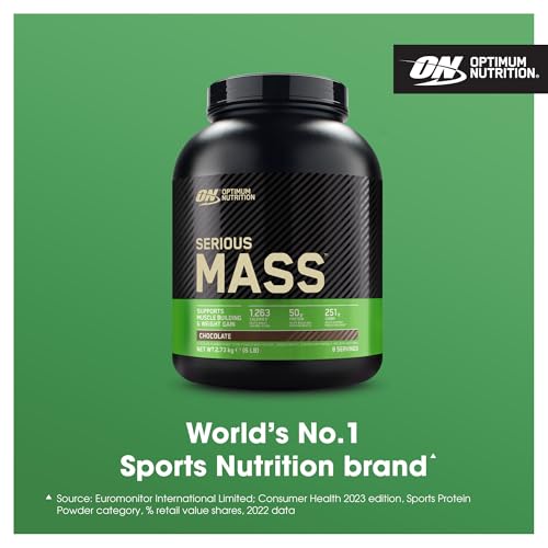 Optimum Nutrition Serious Mass Protein Powder High Calorie Mass Gainer with Vitamins, Creatine and Glutamine, Chocolate, 8 Servings, 2.73 kg, Packaging May Vary - Image 3