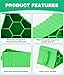 PAHTTO Wheel Chocks 4 Pack, RV Chocks with Handles for RV Trailer Camper Car Truck, Wheel Block Stopper for Tire, Strong RV Wheel Chocks Hexagonal Honeycomb Structure, RV Trailer Accessories, Green