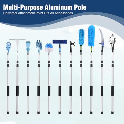 Lineslife Boat Hooks for Docking,4-8ft Telescoping Pole with Hook,Sturdy and Lightweight Push Pole for Boat Accessories - Thumbnail 7