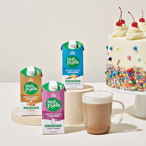 image for nutpods Keto-friendly Variety 3 Pack Sweetened coffee creamer, Zero-Su