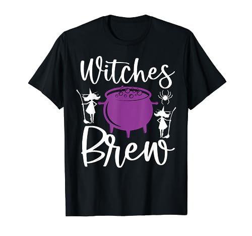 Brujas Brew Fiesta de Halloween Camiseta