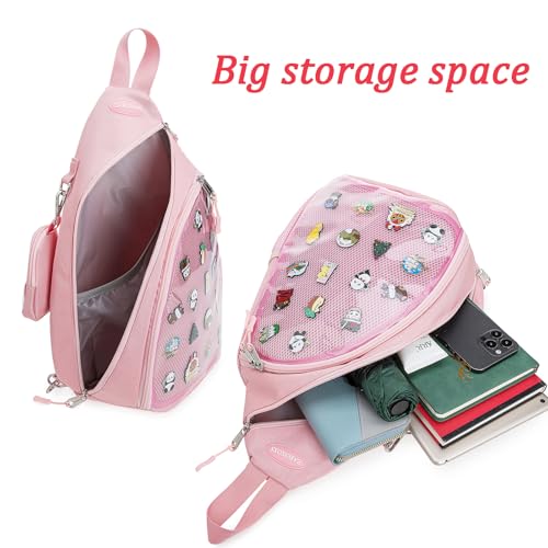 Mens Womens Oxford Ita Bag Pin Display Chest Pack Single Shoulder Bag Sport Backpack Packs Hiking Daypack