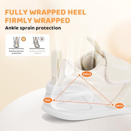 Image of STQ KIDS Baby Barefoot First Walking Shoes with Wide Toe Box Orthopedic Toddler Shoes for 6 12 18 24 Months