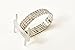 1pc Rhinestone Wrist Band Stretch Corsage Flower Holder Silver