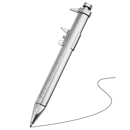 2 en 1 Vernier Caliper 0.000-3.937 in Bolígrafo Gadget para Hombres Mujeres Regalos Ingeniero Carpintería Estudiante