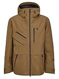 Ziener Herren TRUS Ski-Jacke / Freeride | Sympatex, PFC frei, Wolle, walnut, 46