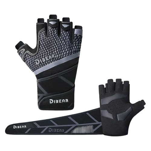 Yiju Workout Gloves Hand Protectors Yoga Comfortable with Adjust Wrist Band Men Women for Weightlifting Outdoor Indoor, XL