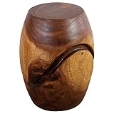 Haussmann® Wood Barrel Puzzle Stand 14Dx18 in H (10 in Flats) Walnut Oil