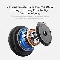 Xiaomi Electric Scooter 4 Lite 2nd Gen (DE) Faltbarer E-Scooter mit Straßenzulassung (bis zu 25km Reichweite & 15% Steigung, Dual-Bremssystem, 10" Luftreifen, Blinker, IPX4, max. 100kg, Display, App) – Ansicht 6