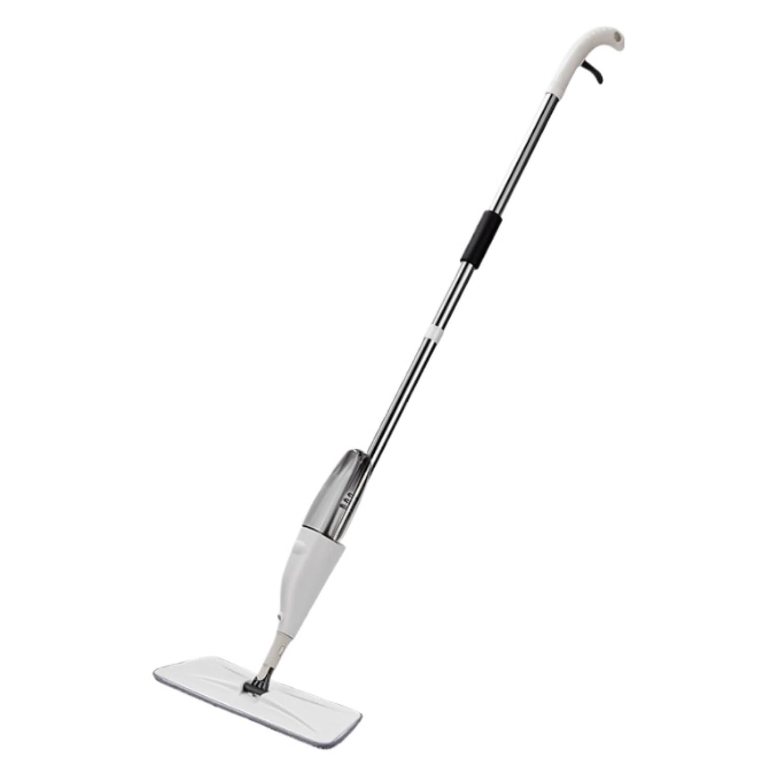 Fregona Mopa Plana con Rociador Y Fregona Reutilizable Rotación De 360° Mango Metal, Herramientas Limpieza para El Hogar Limpieza Suelo