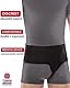 TOROS-GROUP Hernie Leistenbruch Gürtel Unterstützung für reduzierbaren Leistenbrüche Hernia Truss LINKS SMALL Schwarz 98-107 cm