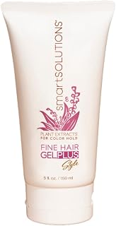 SMART SOLUTIONS Fine Hair Gel Plus, 5 oz | Enhances Shine | Adds Volume | Easy Wash-out | Paraben-Free