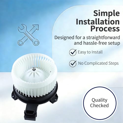 Image of HVAC Blower Motor with Fan - Compatible with Accord 2013-2017, Civic 2013-2015, CR-V 2012-2016, ILX 2014-2022, RDX 2015-2018 - AC Heater Fan Assembly - Part Number 700260 79310T0AA01