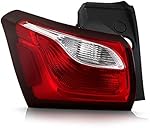 VIPMOTOZ Factory Style Outer Red Clear Incandescent Tail Light Brake Lamp Compatible With 2018-2021 Chevy Equinox Quarter Panel Mounted Left Driver Side