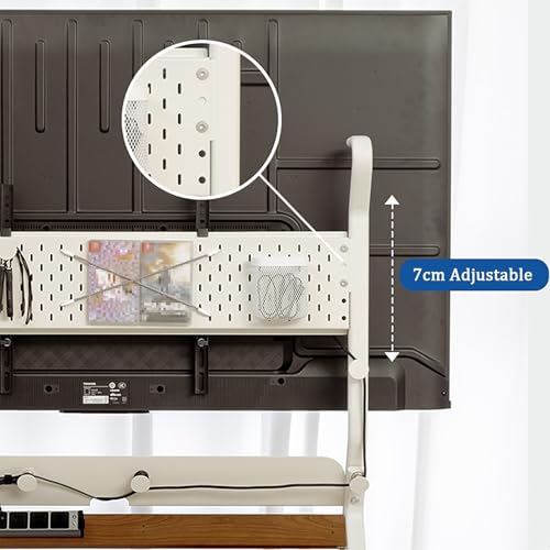 Soporte móvil para TV con ruedas, ajustable para 50-75 pulg miniatura 4