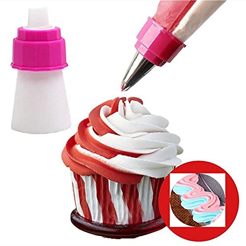 1pc ICING PIPING BAG Nozzle Converter Tri-Color Crop Coupler Pastry Nozzles-adapter DIY Cup Cake Bakken Decorating Tips… - Image 3