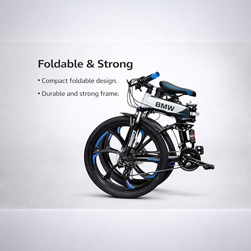 Image of X6 Series 21-Speed Gear Cycle for Men | Foldable 26-Inch Bicycle with Spoke Alloy MacWheels, Dual Disc Brakes & Dual Suspension | Off-Road & City Riding Bike (Black 3 Spoke)