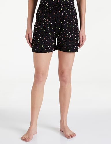 Image of Amazon Brand - Symbol Women Cotton T-Shirt and Shorts Night Suit | Two Piece Set | Regular Fit (Available in Plus Sizes)