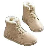[TRVELBETT] ブーツ ショートブーツ ショートムートンブーツ ショート ムートン ブーツ もこもこムートン ブーツ レディース ショートムートン シューズ 靴 レースアップ 美脚 ムートンスニーカー 冬 裏起毛 防寒 厚底 スニーカー 紐靴 (ベージュ,23.5 cm)