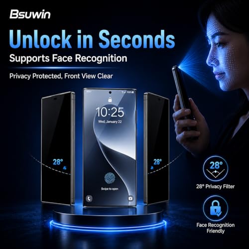 BSUWIN 2 Pack Privacy Screen Protector for Google Pixel 10 and Pixel 10 Pro by BSUWIN - Used condition - Image 2
