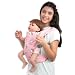 Primo Passi Macrobaby Doll's Maternity Baby Doll Carrier, Front and Back Toy Carrier (Unicorn)