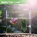 CAPASTEC Betta Fish Leaf, Natural Habitat Simulation for Betta Spawnings Grounds, Betta Spawnings Leaves, Resting Bed, Double Maple Leaves, Green