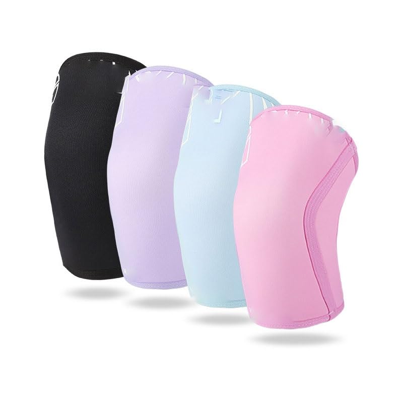 Rubber Neoprene Weightlifting Knee Pads Strength Sports Fitness Powerlifting Squats