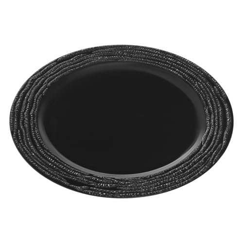 100 platos de carga redondos para cenas, negro miniatura 7