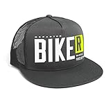 Breathable Mesh DEPARTED Herren Mesh Trucker Hat mit Print/Aufdruck - Snapback Cap - No. 54, dunkelgrau