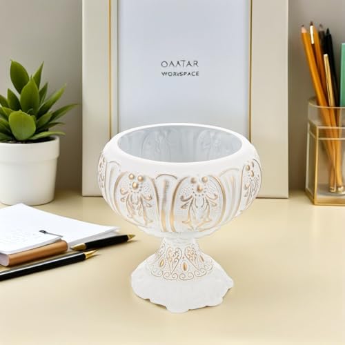 Pot de fleurs urne en fer grosse ouverture et style rustique pour une décoration authentique - 8