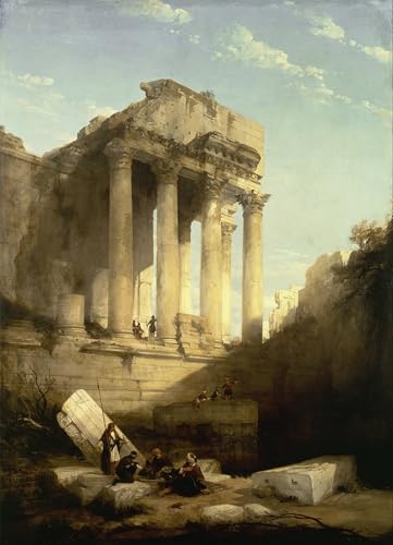Lienzo de Baalbec di David Roberts para decorar despachos y oficinas elegantes