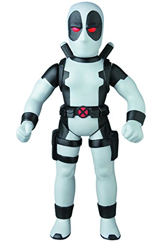 Medicom Marvel Retro Deadpool Sofubi Action Figure (X-Force Version), Gray