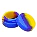 5Pcs Non-Stick Food Grade Silicone Wax Dab Containers 8ml Non Stick Wax Oil Multi Use Storage Jars, Assorted Colors