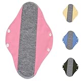 Reusable Menstrual Pads, Washable Incontinences Pads for Women | Reusable Washable Cloth Menstrual Pads, Breathable One Size #01-Pink