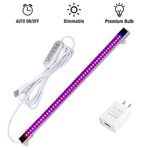 Sondiko LED Grow Light Strip, Auto On&Off Every Day Grow Light with 48
