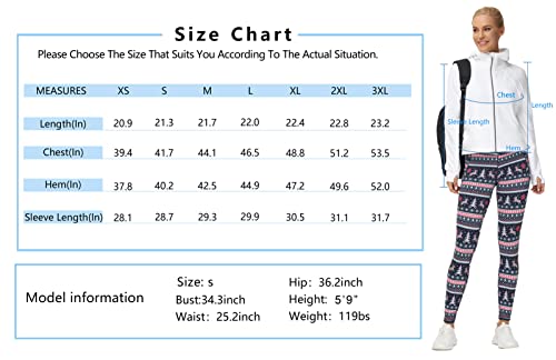 The Gym People Women's Full-Zip Up Hoodies Jacket Fleece Workout Crop Tops Sweatshirts With Pockets Thumb Hole #TOP6