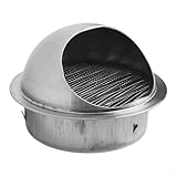 Design HEMISPHÉRIQUE Résistant aux intempéries : le cache-nez incurvé détourne efficacement la pluie et les débris loin de l'ouverture d'aération, maintenant une performance de ventilation constante dans toutes les conditions météorologiques britanniques pendant l'entrée de l'eau