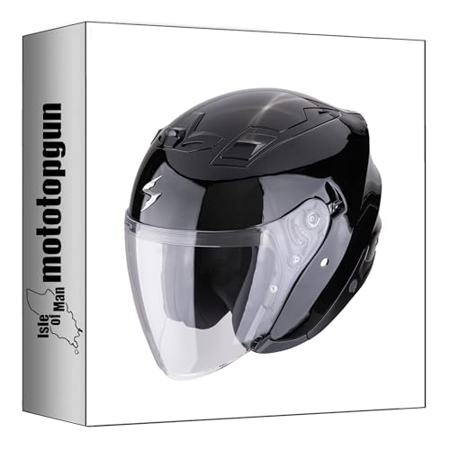 Casque Jet Scorpion Exo-Z1 Moto Noir Métallisé XXL Confort Urbain
