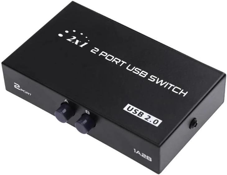 PrimeX Plus PX-5020 Manuel USB Yazıcı Çoklayıcı 2 Port (2 Bilgisayar 1 Yazıcı) - Görsel 1