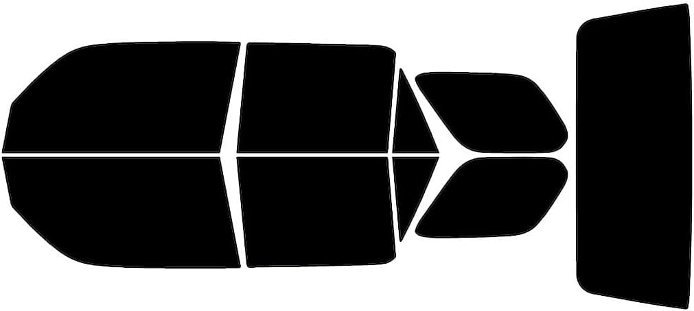 Rvinyl Window Tint Kit Compatible with Toyota 4Runner 2010-2023 - Black 5% - Single Ply No Bubble Film - Do it Yourself Vehicle Complete Precut Kit